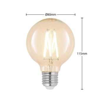 LED E27 8W G80 2 700 K filament dimm átlátszó 2-es kép
