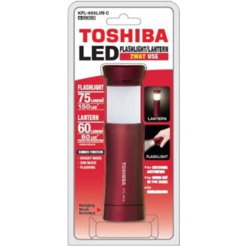 LED elemlámpa , zseblámpa , állítható fény , több funkciós , 1 darab , piros , TOSHIBA kép