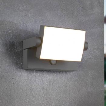 LED-érzékelős kültéri fali lámpa KANSAS antracit Szélesség 20 cm IP54 kép