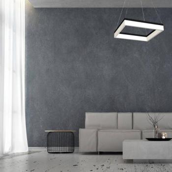 LED-es függőlámpa Nero, műanyag, fekete, egylámpás, 32 W kép
