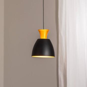 LED-es függőlámpa Studio Line 51229, fekete/réz, Ø 20 cm kép