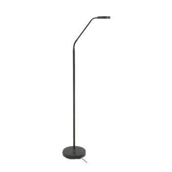 LED-es újratölthető állólámpa Comfort, fekete 135 cm fém CCT fényerőszabályzóval kép