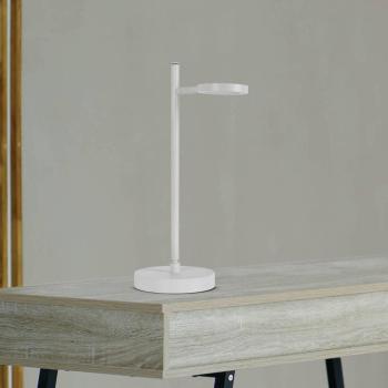 LED-es, újratölthető asztali lámpa Lupa, fehér, magasság 45 cm, fém, kép
