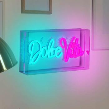 LED fali lámpa Dolce Vita, átlátszó, 30x15 cm, műanyag USB RGB kép