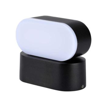 LED fali lámpa forgatható, 5w, 3000K, meleg fehér, 722lm, 350°, fekete, CRI>80, IP65, V-TAC, 218288 kép