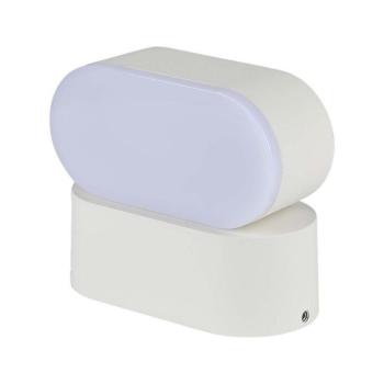 LED fali lámpa forgatható, 5w, 4000K, természetes fehér, 800lm, 350°, fehér, CRI>80, IP65, V-TAC, 218287 kép