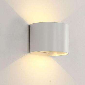 LED FALI LÁMPA KEREK 2X5W 4000K IP54 FEHÉR kép