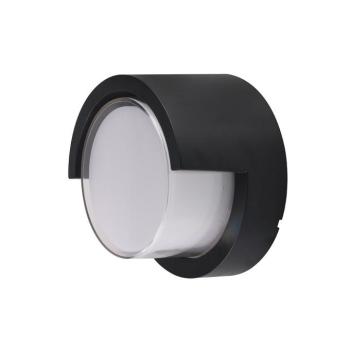 LED fali lámpa kerek fekete, 12W, 4200K, természetes fehér, 850 lm, IP65, Optonica, 7529 kép