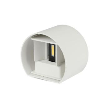 LED fali lámpa kétirányú kerek Bridgelux, 5w, 3000K, meleg fehér, 700lm, 120°, fehér, CRI>80, IP65, V-TAC, 217082 kép