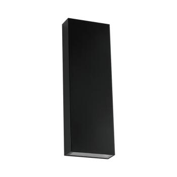 LED fali lámpa kétirányú téglalap alakú IP65, 8w, 4000K, természetes fehér, 1120lm, 295°, fekete, CRI>80, V-TAC, 23760 kép