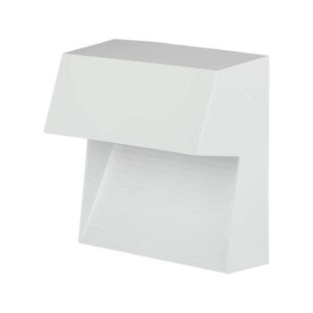 LED fali lámpa lépcsővilágító négyzet alakú, 3w, 3000K, meleg fehér, 300lm, 200°, fehér, CRI>80, IP65, V-TAC, 121402 kép