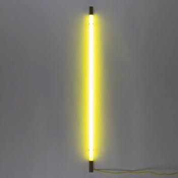LED fali lámpa Linea Gold, sárga kép