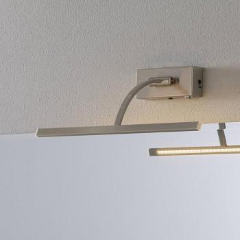 LED fali lámpa Matisse, 34 cm széles, ezüst színű kép