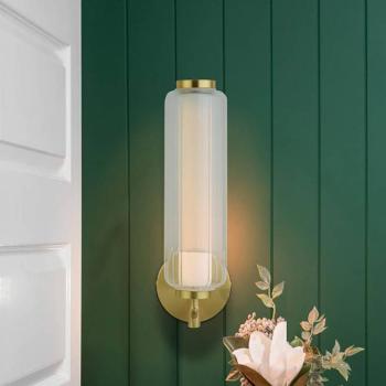 LED fali lámpa Mod, sárgaréz színű, 3 fokozatban dimmelhető, acél kép