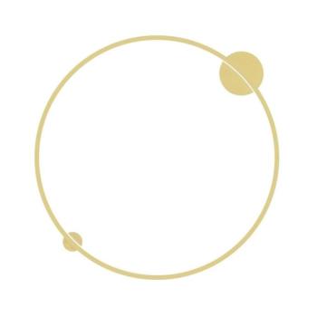 Saturno LED mennyezeti világítás, arany, Ø 80 cm, fém, 4 000 K kép