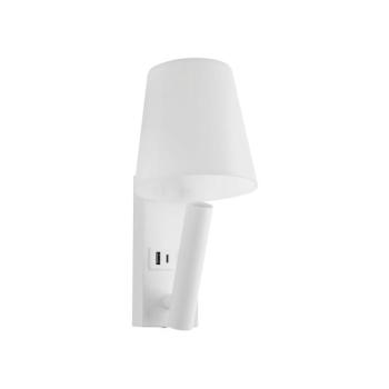 LED fali lámpa USB-porttal LED/2W/230V 3000K fehér 240006 kép