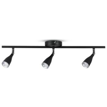 LED fali spot lámpa tripla fej, 13,5w, 3000K, meleg fehér, 1080lm, 100°, fekete, CRI>80, V-TAC, 8271 kép