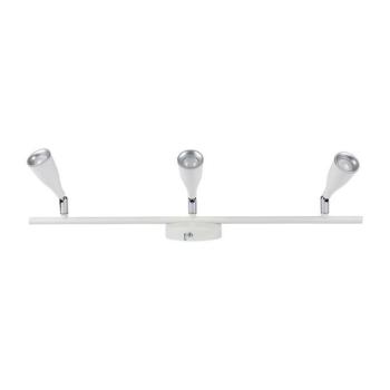 LED fali spot lámpa tripla fej, 13,5w, 3000K, meleg fehér, 1260lm, 100°, fehér, V-TAC, 218270 kép