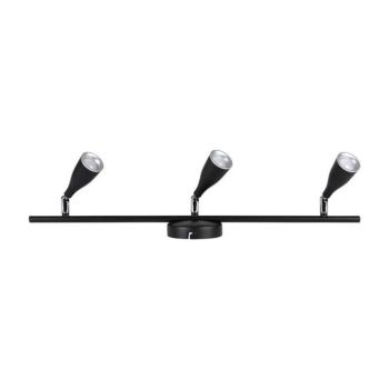 LED fali spot lámpa tripla fej, 13,5w, 4000K, természetes fehér, 1260lm, 100°, fekete, V-TAC, 218273 kép