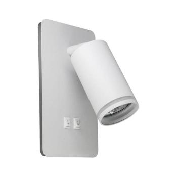 LED Fali spotlámpa PARIS 1xGU10/10W/230V + LED/6W/230V fehér 324351 kép