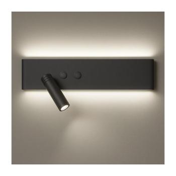 LED fali spotlámpa RESORT LED/10W/230V + LED/3W, fekete, bal oldali ML1570 kép