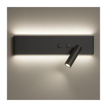 LED fali spotlámpa RESORT, LED/10W/230V + LED/3W, fekete, jobb oldali ML1568 kép