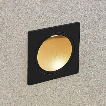 Pordis LED beépíthető fali lámpa, IP65, négyszögletes kép
