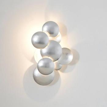 BOLLADARIA LED fali lámpa, ezüst, 42 x 27 cm, fém, dimmelhető fényerővel kép