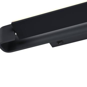 LED fali világítás Box, forgatható, fekete kép