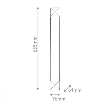 LED fali világítás CAESAR, bronz, magasság 64 cm, fém/alabástrom kép