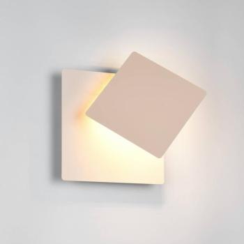 LED fali világítás Mio, bézs színű, szélesség 18 cm, fém kép