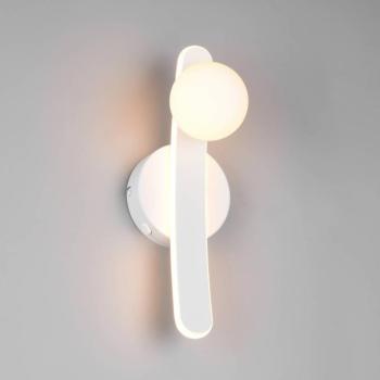LED fali világítás Napoli, matt fehér, magasság 34 cm, fém, CCT kép