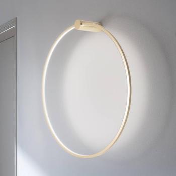 LED fali világítás Saturno, arany, Ø 80 cm, fém, 4000 K kép
