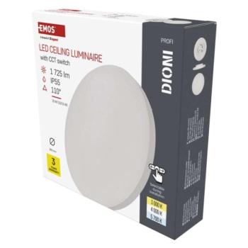 LED felületi lámpatest DIONI kerek, fehér, 15W, CCT kép