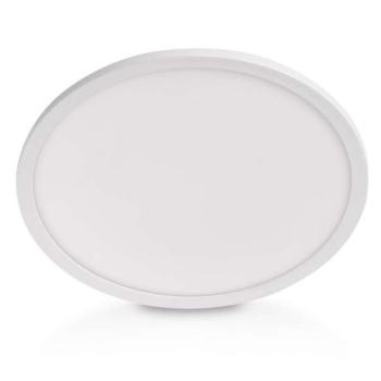 LED felületi lámpatest FLORI kerek, fehér, 18W, semleges fehér kép