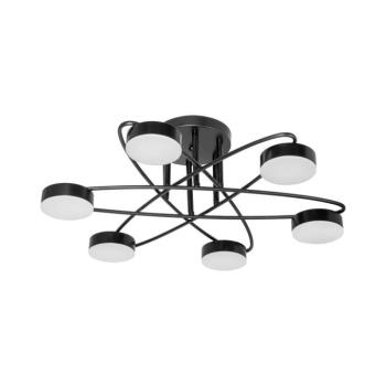LED Felületre szerelhető csillár 6xLED/7W/230V 3000-6000K átm. 60 cm fekete W-N4248/6 kép