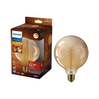 LED fényerőszabályozható izzó VINTAGE Philips G125 E27/7,3W/230V 2200K 872110304915500 kép