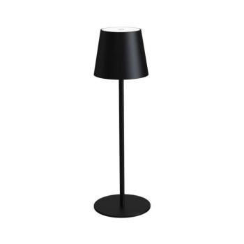 LED fényerőszabályozható újratölthető asztali lámpa LED/4W/4000 mAh 3000/4000/5500K IP44 fekete PTL44B kép