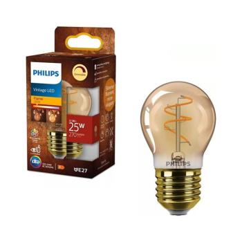 LED fényerőszabályozható VINTAGE Philips P45 izzó E27/3,1W/230V 2200K CRI 90 872110304899800 kép