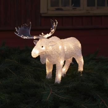 LED fényfigura jávorszarvas kültéri használatra Akkumulátor kép