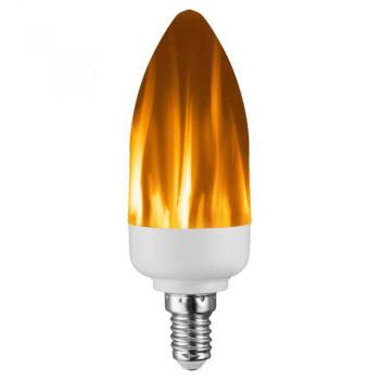 LED fényforrás, fáklyaláng effekt, E14 kép