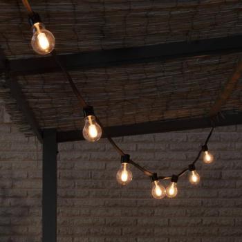 LED fényfüzér, 6,2 W, borostyánszínű, IP44, 1800 K kép