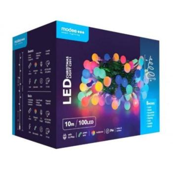 LED fényfüzér , beltéri/kültéri , cherry , 100 LED , 10 m , RGB , IP44 , Modee kép