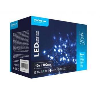 Led fényfüzér , beltéri/kültéri , hideg fehér , 100 LED , 10 m , IP44 , Modee kép
