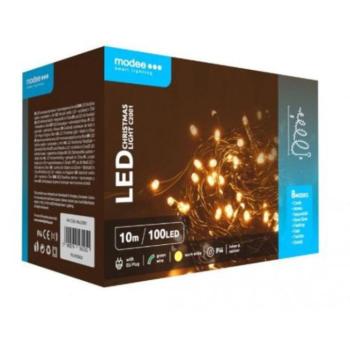 Led fényfüzér , beltéri/kültéri , meleg fehér , 100 LED , 10 m , IP44 , Modee kép
