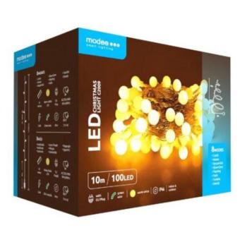 Led fényfüzér , beltéri/kültéri , meleg fehér , cherry , 100 LED , 10 m , IP44 , Modee kép