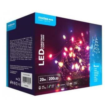 Led fényfüzér , beltéri/kültéri , RGB , 200 LED , 20 m , IP44 , Modee kép