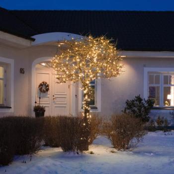 LED fényfüzér Micro, 80 izzó fekete/borostyán kép