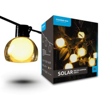 Modee Lighting LED Szolár Napelemes Dekor Lampion 8db 4,4m DS013 kép