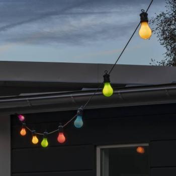 LED fényfüzér „Party”, pasztell színekben, fényerőszabályozóval, IP44 kép